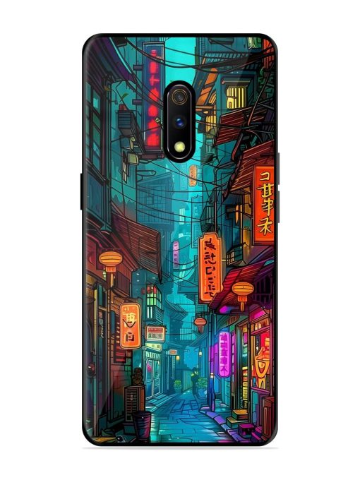 Neon Nightscape Glossy Soft Edge Case for Realme X Chachhi