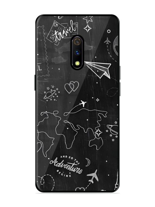 Wanderlust Sketchbook Glossy Soft Edge Case for Realme X Chachhi