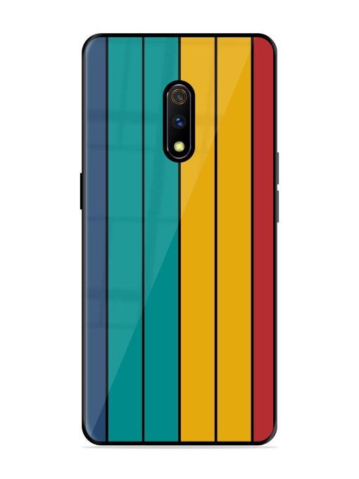 Retro Stripes Glossy Soft Edge Case for Realme X Chachhi