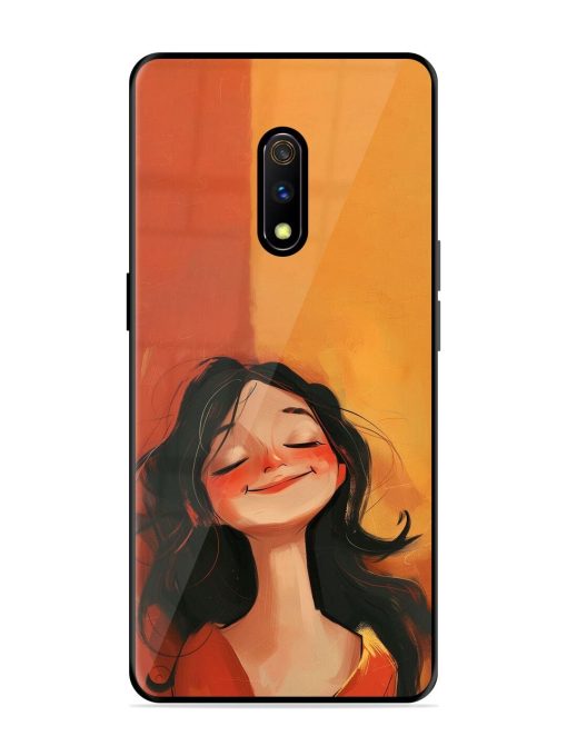 Neon Girl Glossy Soft Edge Case for Realme X Chachhi