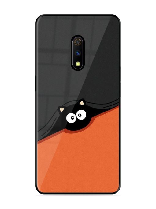 Peek-A-Boo Kitty Glossy Soft Edge Case for Realme X Chachhi