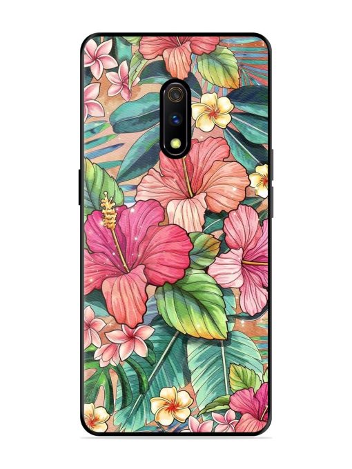 Tropical Tapestry Glossy Soft Edge Case for Realme X Chachhi