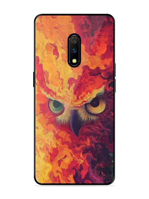 Fiery Owl Glossy Soft Edge Case for Realme X Chachhi