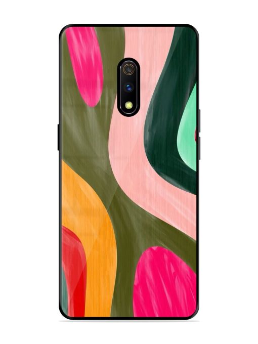 Wavy Wonderland Glossy Soft Edge Case for Realme X