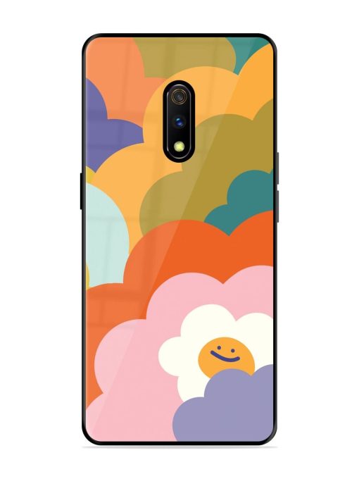 Happy Flower Power Glossy Soft Edge Case for Realme X Chachhi