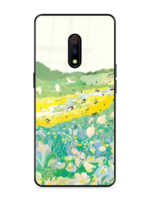 Melody In Bloom Glossy Soft Edge Case for Realme X Chachhi