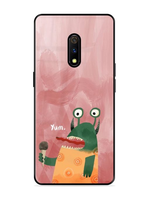 Hungry Monster Glossy Soft Edge Case for Realme X Chachhi