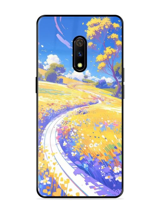 Vibrant Spring Meadow Glossy Soft Edge Case for Realme X Chachhi