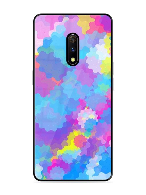 Psychedelic Cloud Burst Glossy Soft Edge Case for Realme X Chachhi