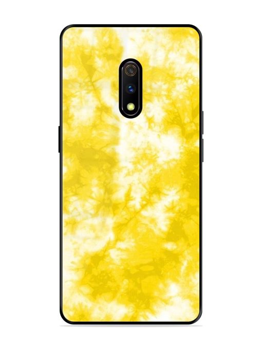 Golden Tie-Dye Twirl Glossy Soft Edge Case for Realme X Chachhi