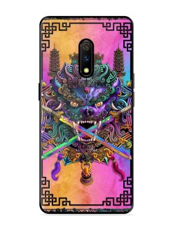 Psychedelic Fu Dog Tapestry Glossy Soft Edge Case for Realme X