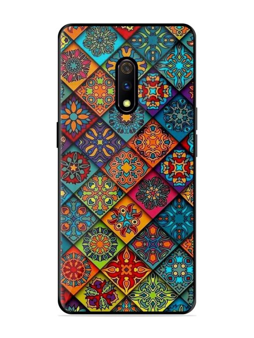 Patchwork Mandala Mosaic Glossy Soft Edge Case for Realme X Chachhi