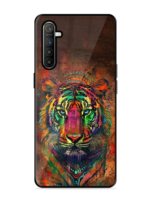 Cosmic Tiger Glossy Soft Edge Case for Realme X2 Chachhi