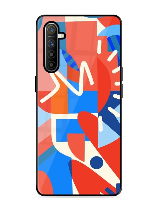 Abstract Harmony Glossy Soft Edge Case for Realme X2 Chachhi