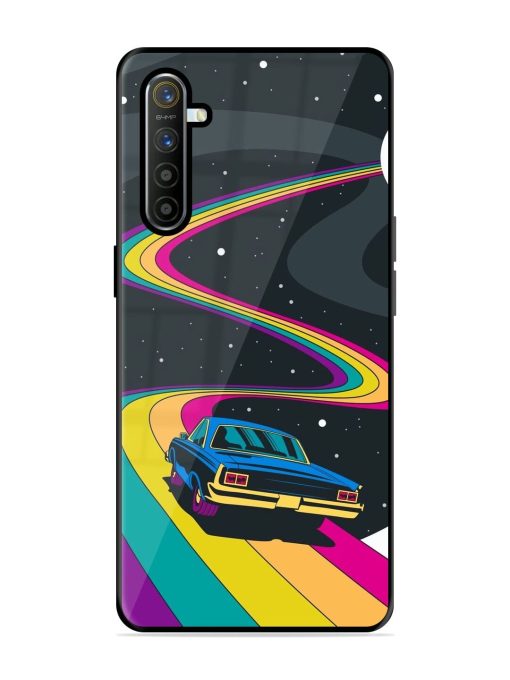 Rainbow Road Glossy Soft Edge Case for Realme X2 Chachhi