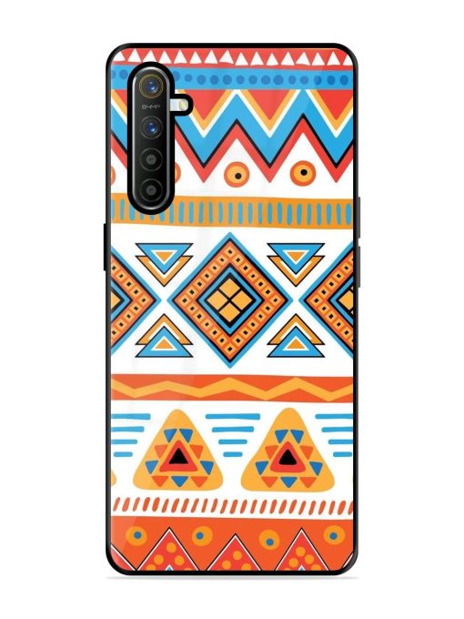 Vibrant Tribal Pattern Glossy Soft Edge Case for Realme X2 Chachhi