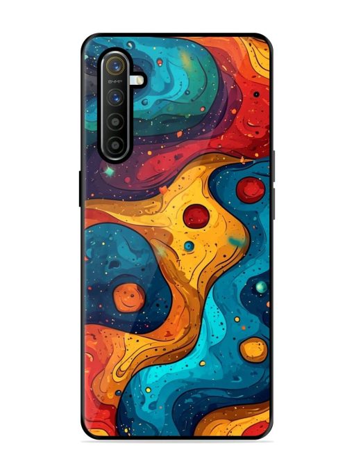 Cosmic Swirl Glossy Soft Edge Case for Realme X2 Chachhi