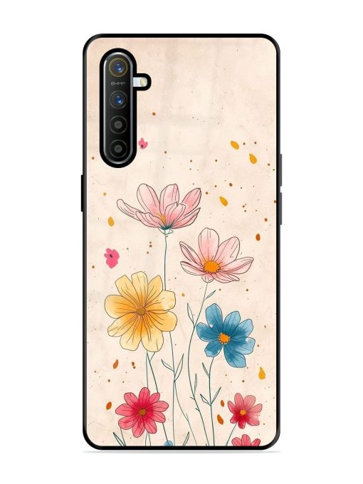 Delicate Bloom Glossy Soft Edge Case for Realme X2 Chachhi