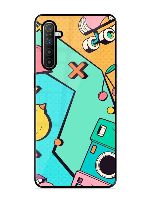 Retro Remix Glossy Soft Edge Case for Realme X2 Chachhi