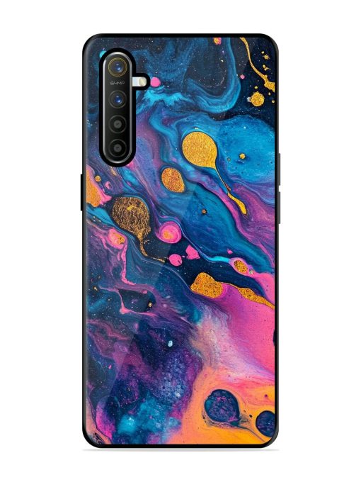 Cosmic Swirl Glossy Soft Edge Case for Realme X2 Chachhi