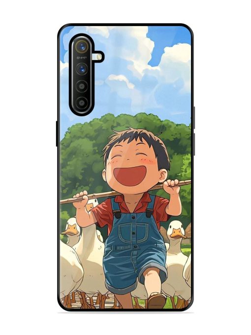 Duck Parade Glossy Soft Edge Case for Realme X2 Chachhi