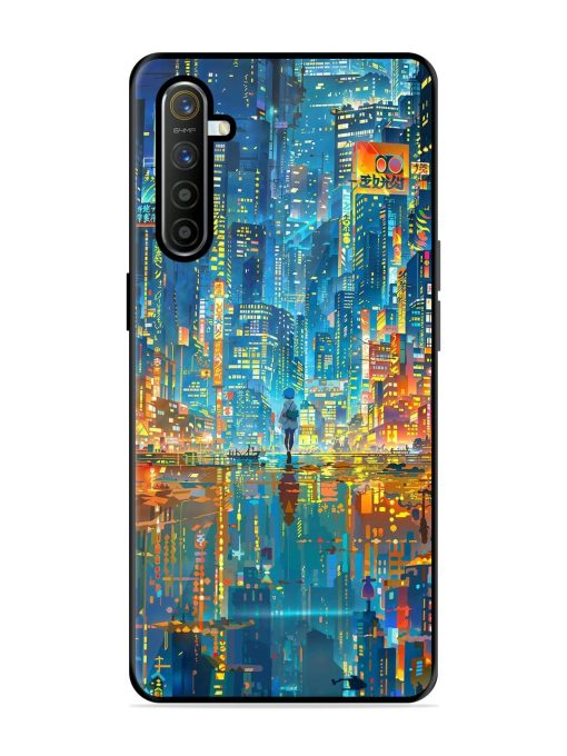 Neon Metropolis Glossy Soft Edge Case for Realme X2 Chachhi