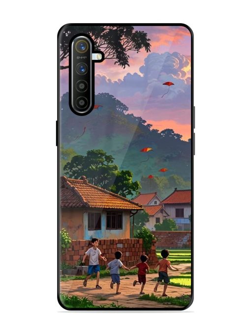 Sunset Play Glossy Soft Edge Case for Realme X2 Chachhi