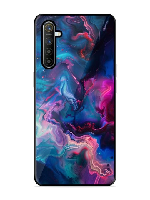 Cosmic Swirl Glossy Soft Edge Case for Realme X2 Chachhi