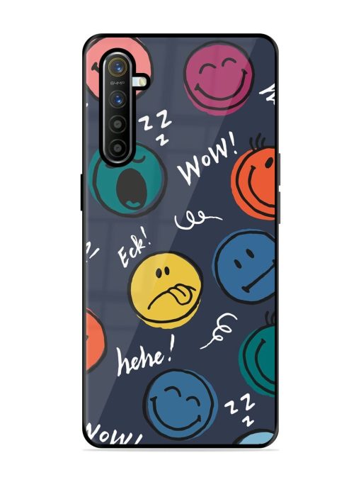 Emoticon Parade Glossy Soft Edge Case for Realme X2 Chachhi