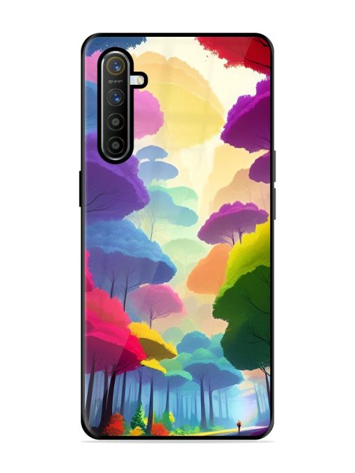 Rainbow Road Glossy Soft Edge Case for Realme X2 Chachhi