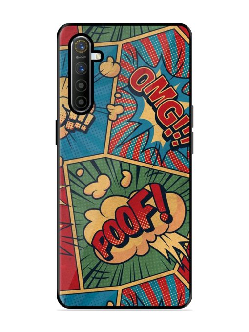 Comic Book Chaos Glossy Soft Edge Case for Realme X2 Chachhi