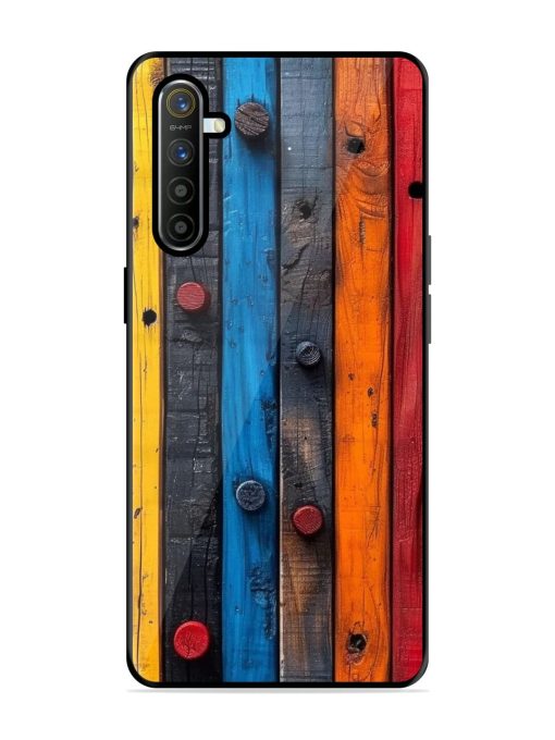 Rainbow Plank Glossy Soft Edge Case for Realme X2 Chachhi