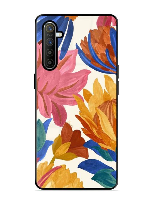 Blooming Tapestry Glossy Soft Edge Case for Realme X2 Chachhi