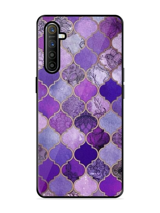 Purple Mosaic Magic Glossy Soft Edge Case for Realme X2 Chachhi