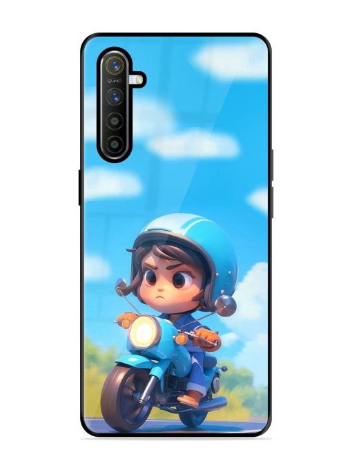 Little Rider Glossy Soft Edge Case for Realme X2 Chachhi