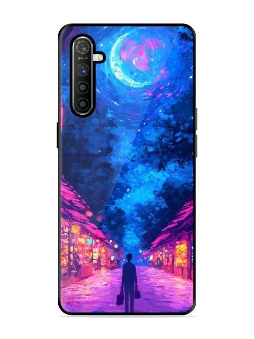 Neon Nightscape Glossy Soft Edge Case for Realme X2 Chachhi