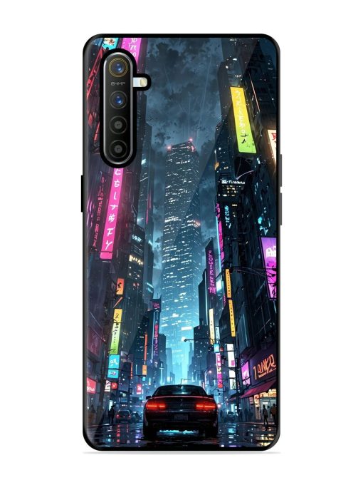 Neon Nightscape Glossy Soft Edge Case for Realme X2 Chachhi