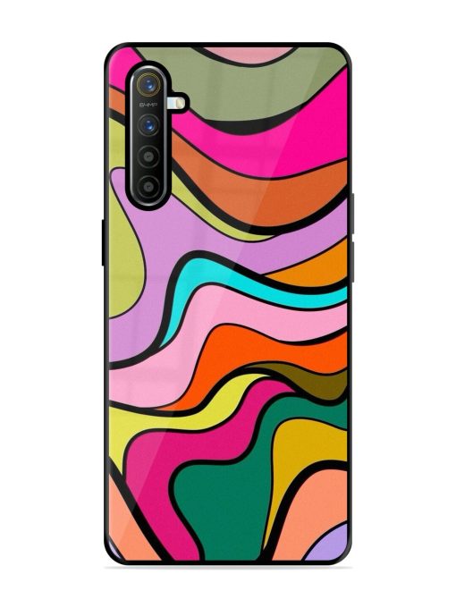 Wavy Wonder Glossy Soft Edge Case for Realme X2 Chachhi