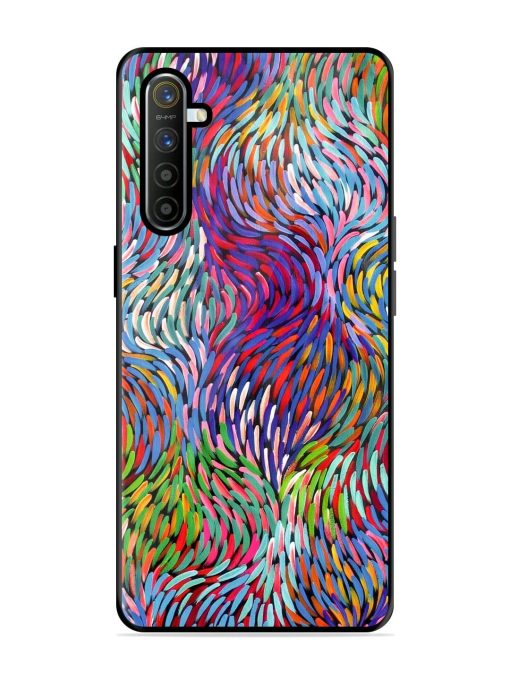 Vibrant Waves Glossy Soft Edge Case for Realme X2 Chachhi