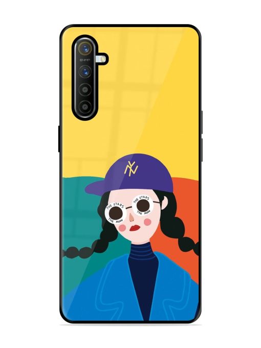 Starry-Eyed Girl Glossy Soft Edge Case for Realme X2 Chachhi