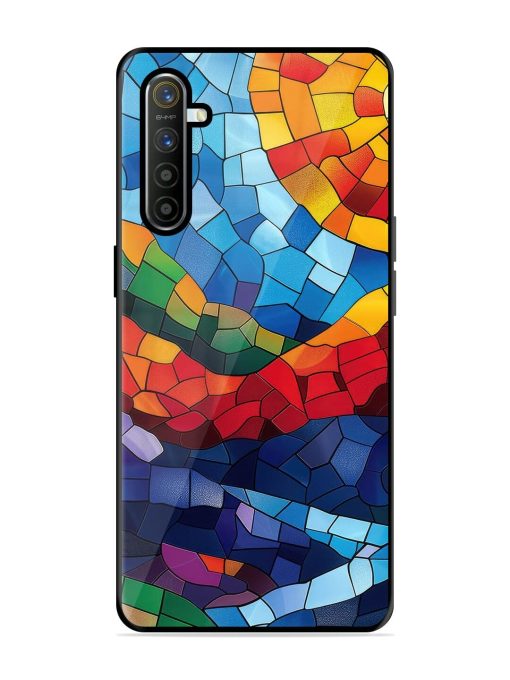 Mosaic Sunset Glossy Soft Edge Case for Realme X2 Chachhi