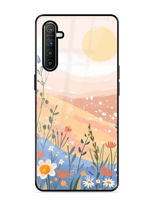 Golden Hour Blooms Glossy Soft Edge Case for Realme X2 Chachhi