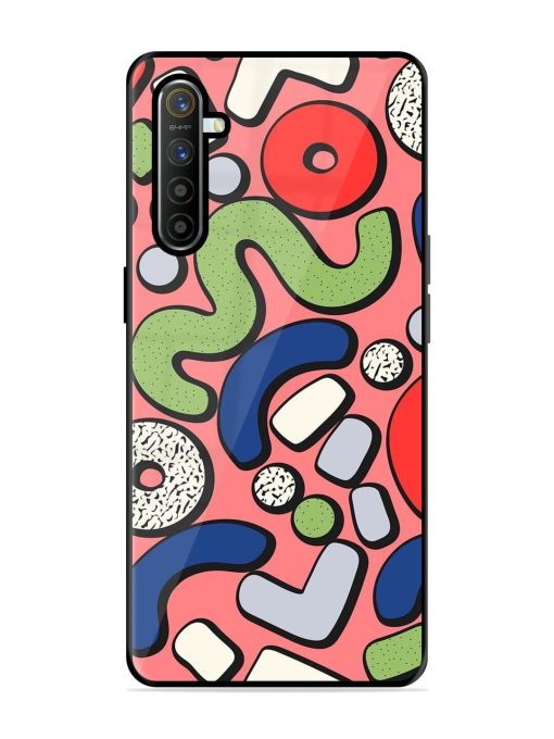 Groovy Geometric Shapes Glossy Soft Edge Case for Realme X2 Chachhi