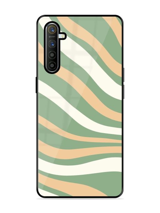 Wavy Pastel Paradise Glossy Soft Edge Case for Realme X2 Chachhi