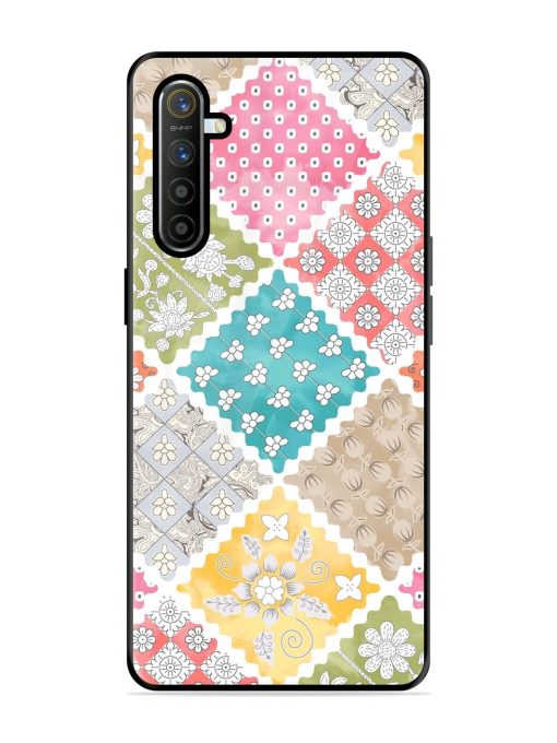 Patchwork Dreamscape Glossy Soft Edge Case for Realme X2 Chachhi