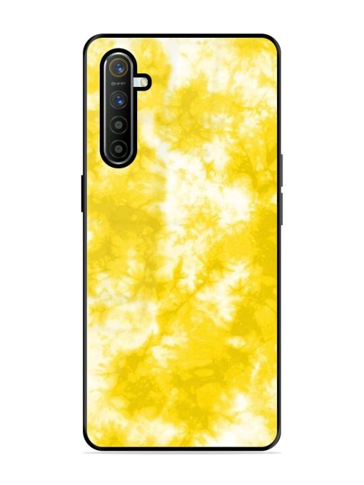 Golden Tie-Dye Twirl Glossy Soft Edge Case for Realme X2 Chachhi