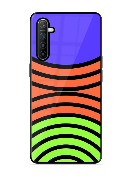 Psychedelic Stripe Symphony Glossy Soft Edge Case for Realme X2 Chachhi