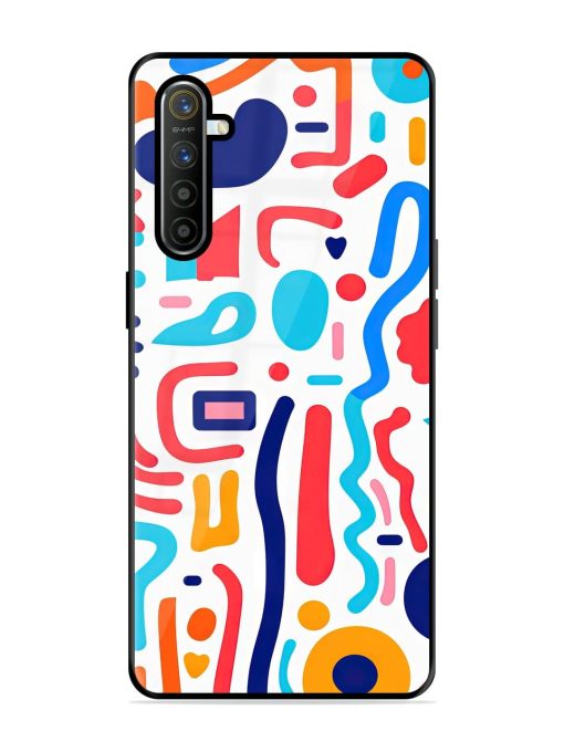 Whimsical Doodle Chaos Glossy Soft Edge Case for Realme X2 Chachhi