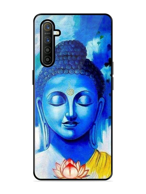 Serene Buddha With Lotus Glossy Soft Edge Case for Realme X2 Chachhi