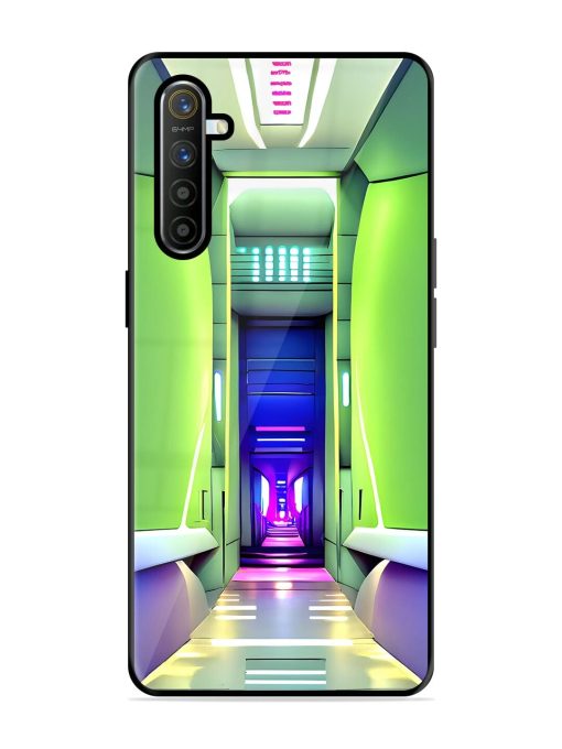 Neon Corridor Glossy Soft Edge Case for Realme X2 Chachhi